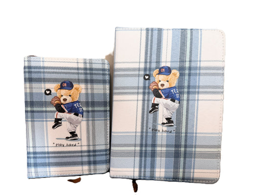Notebook B6&A6 baseball player bear